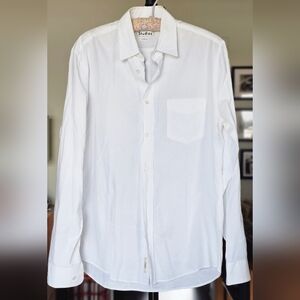 Acne Studios Men's White Isherwood Ox Button-Up Shirt